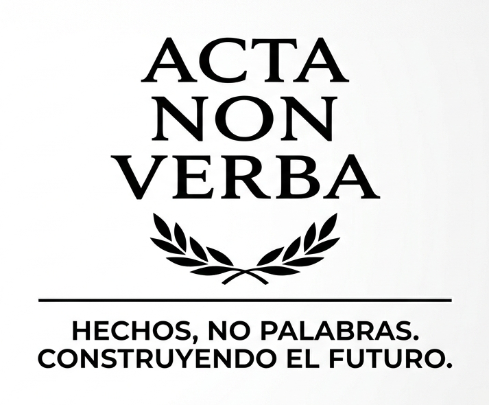 Acta Non Verba - Hechos, no palabras. Construyendo el futuro.